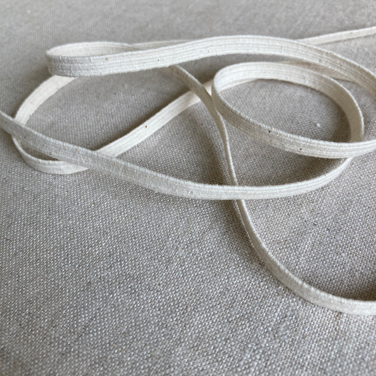 CHLORINE RESISTANT COTTON BRAIDED ELASTIC PACK 19 MM - NATURAL