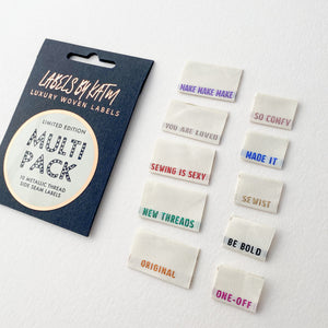 * Limited Edition * MULTI PACK - Metallic Side Seam Labels by Kylie and the Machine - Mixed 10 pack