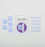 'THIS IS THE BACK' Dual Pack Woven Labels by Kylie and the Machine - 10 pcs