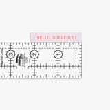 'Hello Gorgeous' Woven Labels by Kylie and the Machine - 10 pcs