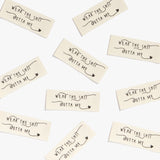 'Wear The Shit outta Me' Cotton Labels by Kylie and the Machine - 10 pcs