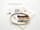 Maker. Crafter. Badass. Cross Stitch Kit by Junebug and Darlin