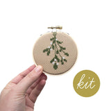 Mistletoe Cross Stitch Ornament Kit by Junebug and Darlin
