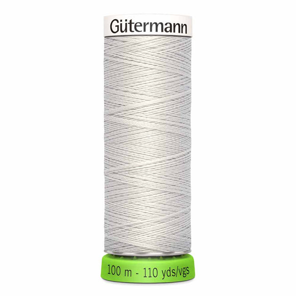Gütermann rPET Sew-all Thread (100% recycled) 100m #8 Silver