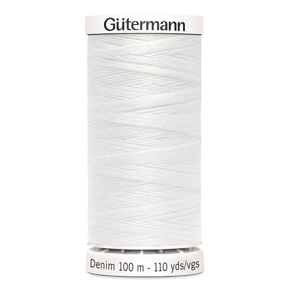 Gütermann Denim Thread 100m #1016 White
