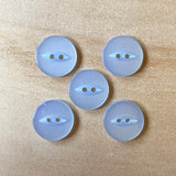 11/16" 2-Hole Light Blue Fisheye Buttons x 5