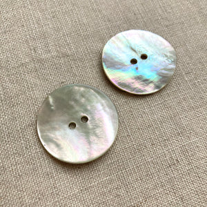 1 1/8" Natural Shell Buttons x 2