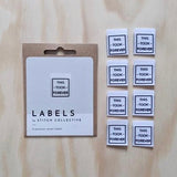 'THIS TOOK FOREVER' Premium Woven Labels