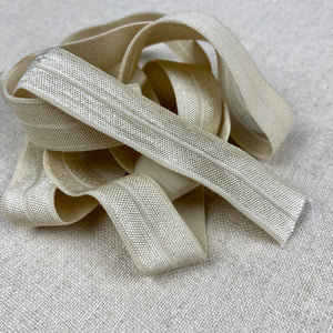 5/8" Fold Over Elastic: Champagne - 1 Meter