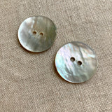 7/8" Natural Shell Buttons x 2