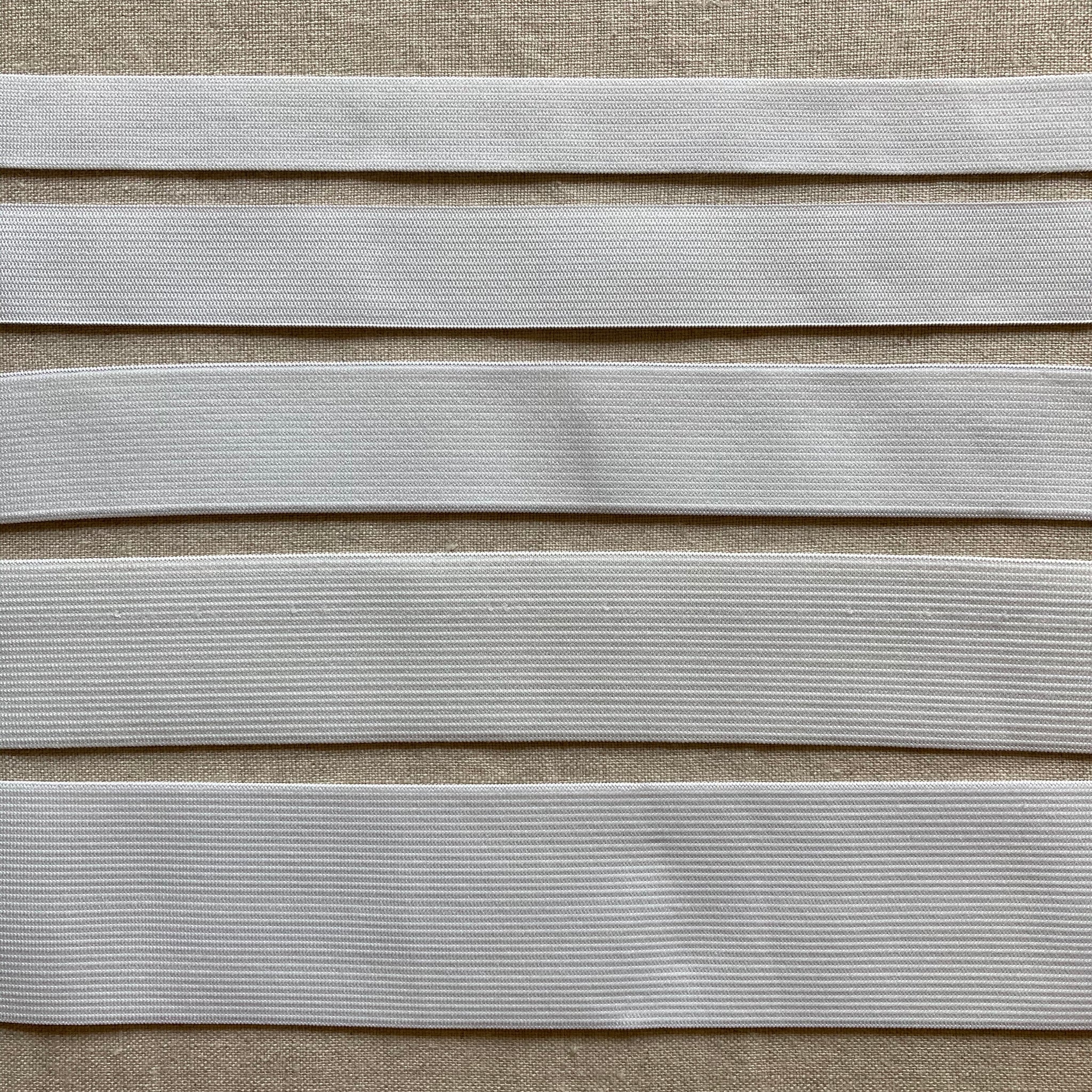 Knit Elastic: White - Various Widths - 1 meter – Sewing Kit Supply