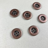 Textile Garden 5/8" Antique Copper Metal Buttons x 6