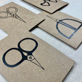 Illustrated Snips Mini Greeting Cards