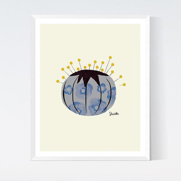 Pin Cushion Art Print by Crafted Moon - Various Sizes