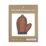 Gingerbread Mitten - DIY Stitched Ornament Kit