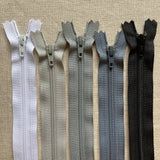 YKK Nylon Coil Dress Zipper - 9" Various Colors