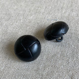 Real Leather Shank Buttons x 2 - Various Colors