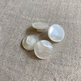 9/16" Iridescent White Blouse Buttons x 4