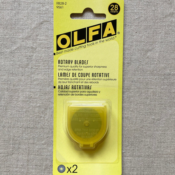 OLFA Rotary Blades: 28mm - Set of 2