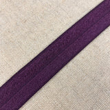 5/8" Fold Over Elastic: Plum Purple - 1 Meter