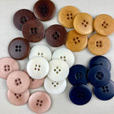 Textile Garden 7/8" Corozo Buttons x 5 - Various Colors