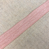 5/8" Fold Over Elastic: Blush Pink - 1 Meter