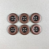 Textile Garden 5/8" Antique Copper Metal Buttons x 6